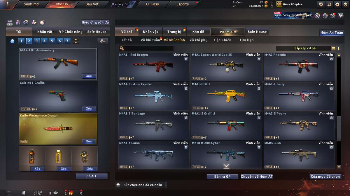 shop acc cf uy tin gia re